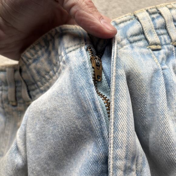 Deadstock 90s Dockers Jeans 28x30 Pleated Denim Levi’s Baggy Acid Wash Vintage - Picture 10 of 15